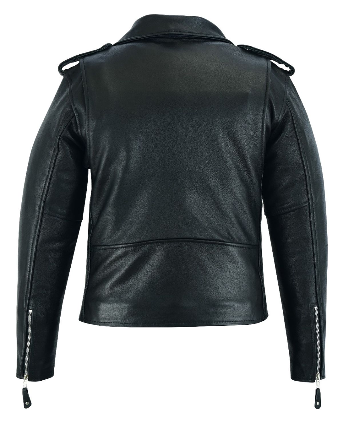 Women's Classic Leather Motorcycle Jacket