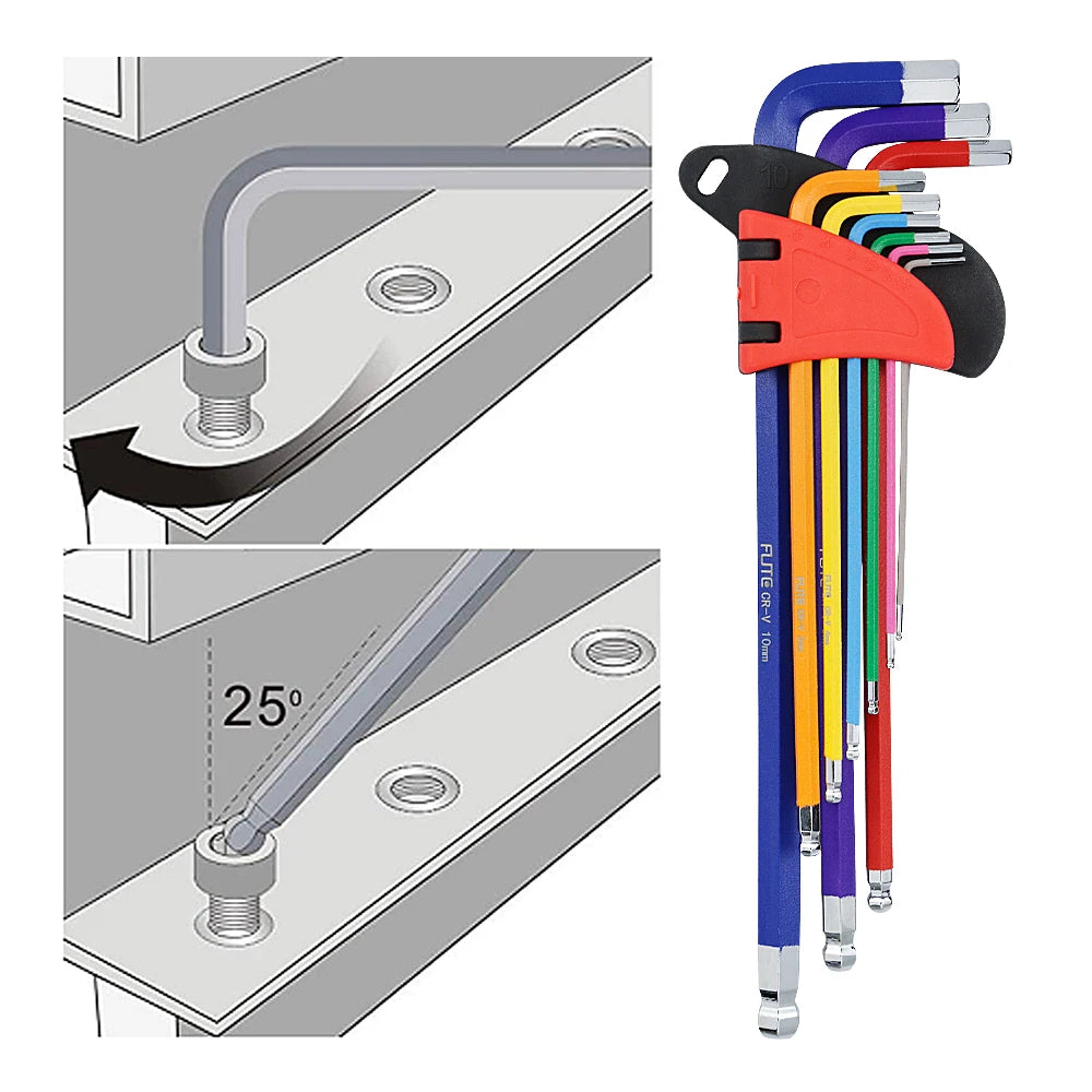 Allen Key & Hex Wrench Screwdriver Tool Set - Motorcycle Tools Online