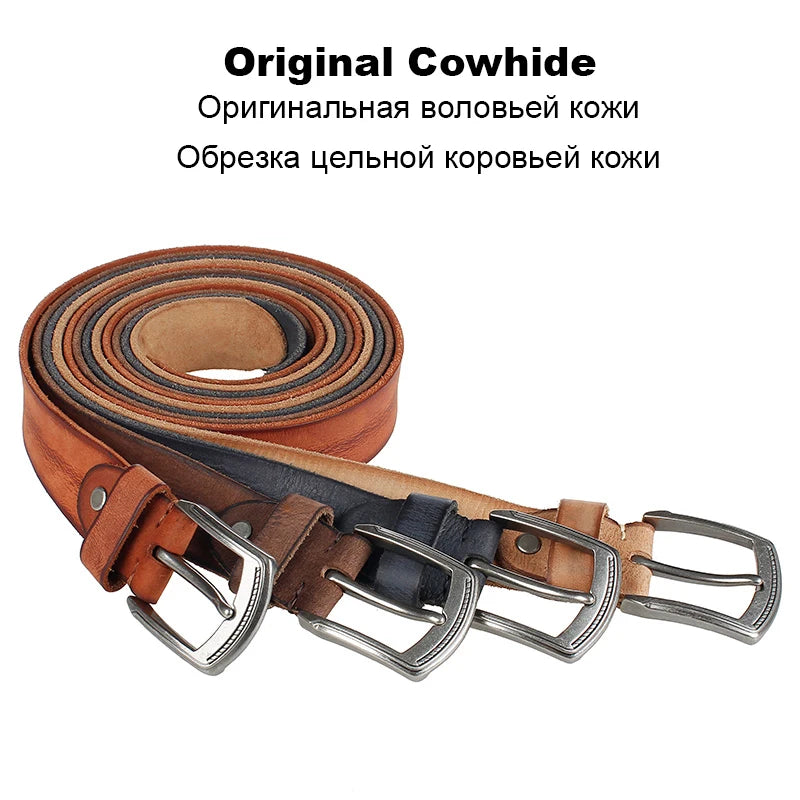 Men's Handmade Natural Leather Belt