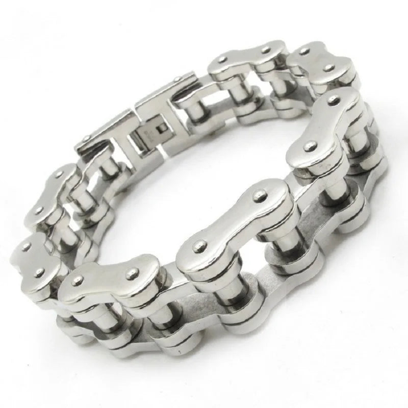 Stainless Steel Motorcycle Chain Bracelet - Street Dreams USA