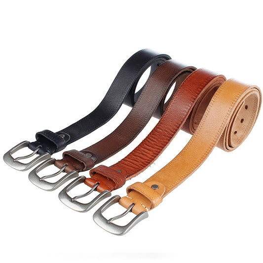 Men's Natural Leather Belt