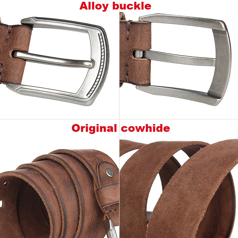 Men's Handmade Natural Leather Belt