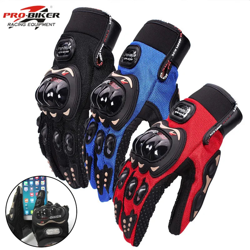 PRO Biker Full Finger Motorcycle Waterproof Gloves - Bike Gears Online