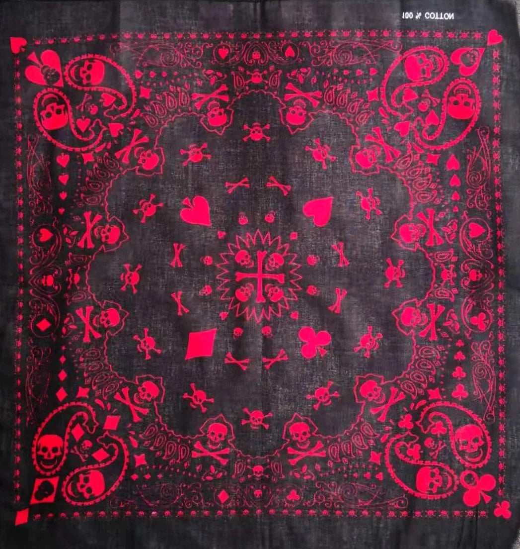 Skull Print Bandana - Street Dreams USA