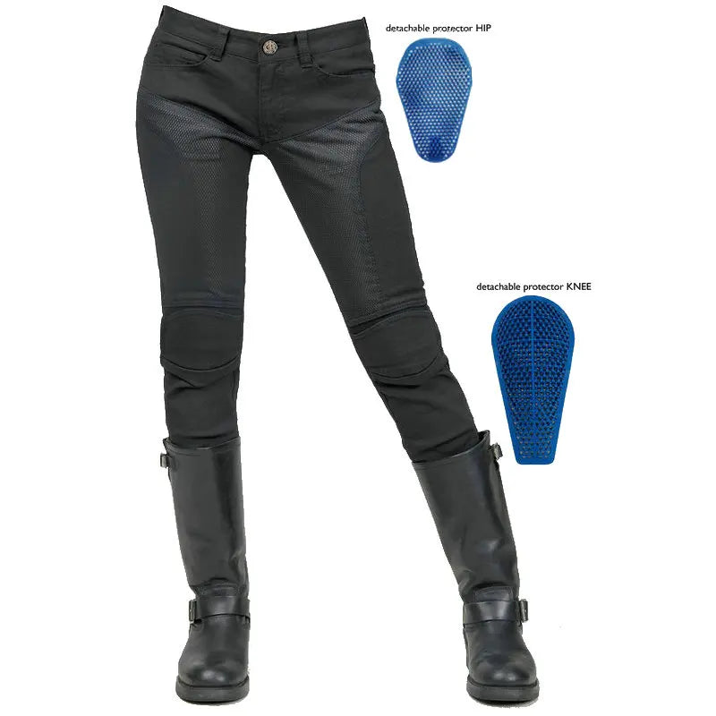 Women's Breathable Protective Motorcycle Pants - Street Dreams USA