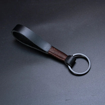 Handmade Leather Rope Keychain