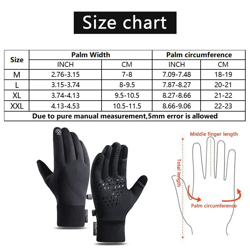 Heated Waterproof Winter Motorcycle Gloves for Women