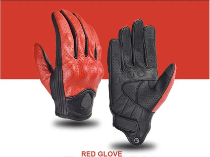 Goat Skin Leather Unisex Motorcycle Gloves - Bike Gears Online