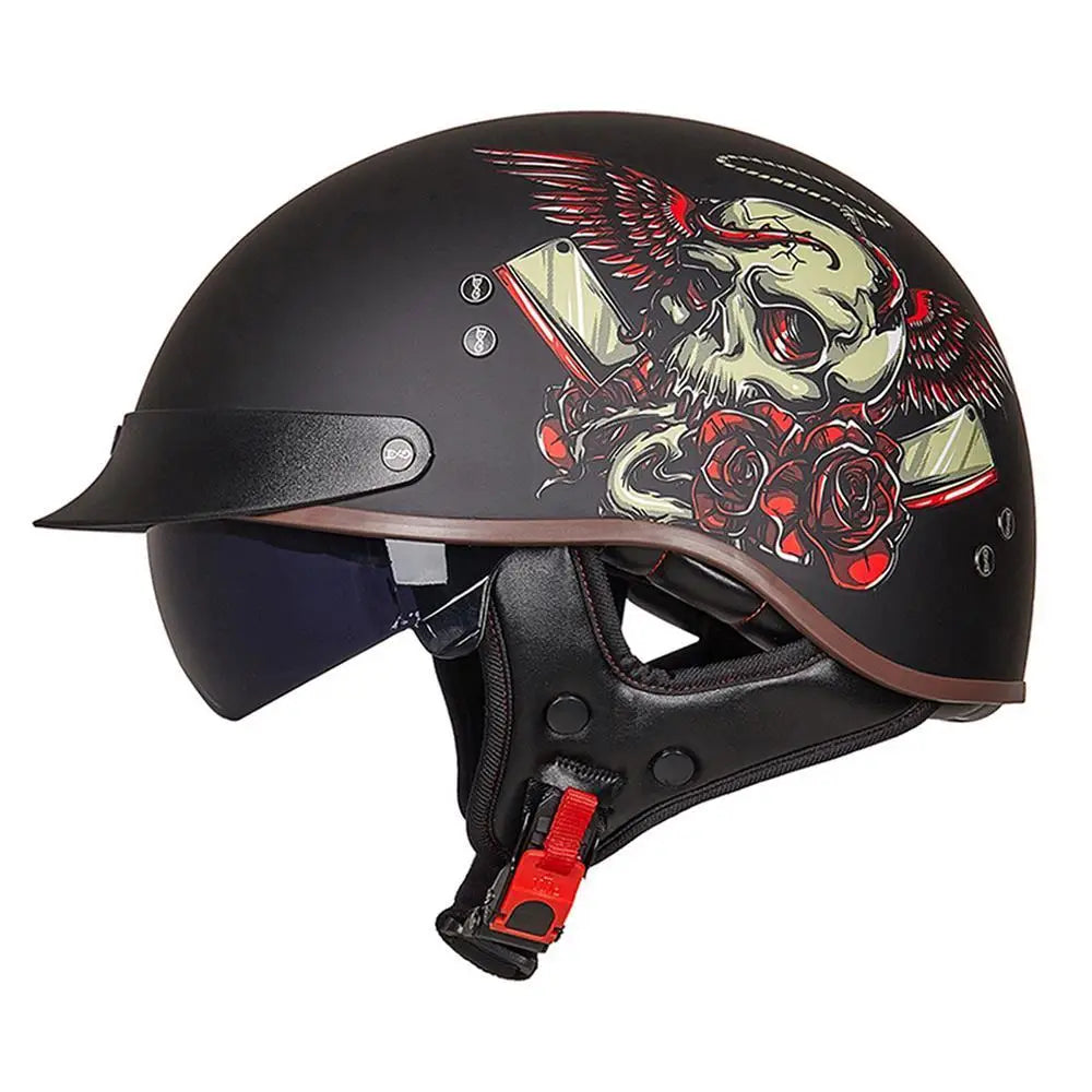 Classic Half Face Motorcycle Helmet - Bike Safety Gears Online