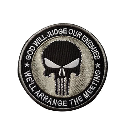 Punisher Logo Embroidered Patch - Bike Decoration Accessories Online