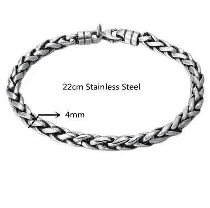 Stainless Steel Silver Chain Bracelet - Street Dreams USA