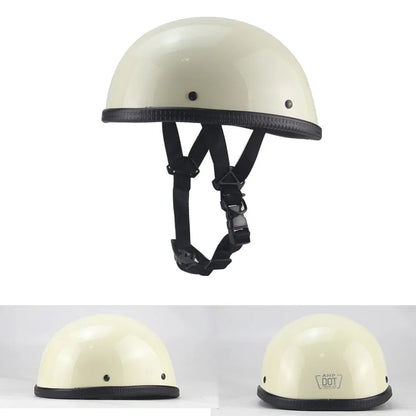 Vintage Style Half Motorcycle Helmet DOT approved - Street Dreams USA