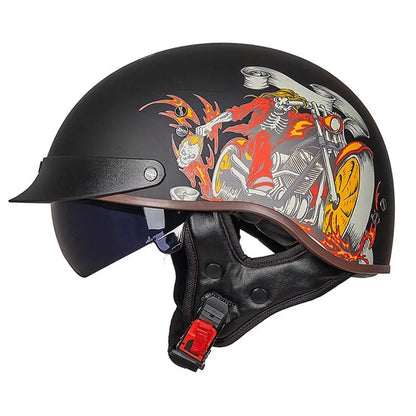 Classic Half Face Motorcycle Helmet - Bike Safety Gears Online