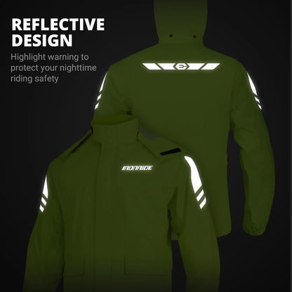 Men's Waterproof Motorcycle Rain Suit - Rain Coat and Pant Set Online