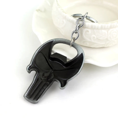 Punisher Skull Beer Bottle Opener & Keychain - Outdoor Tools Online