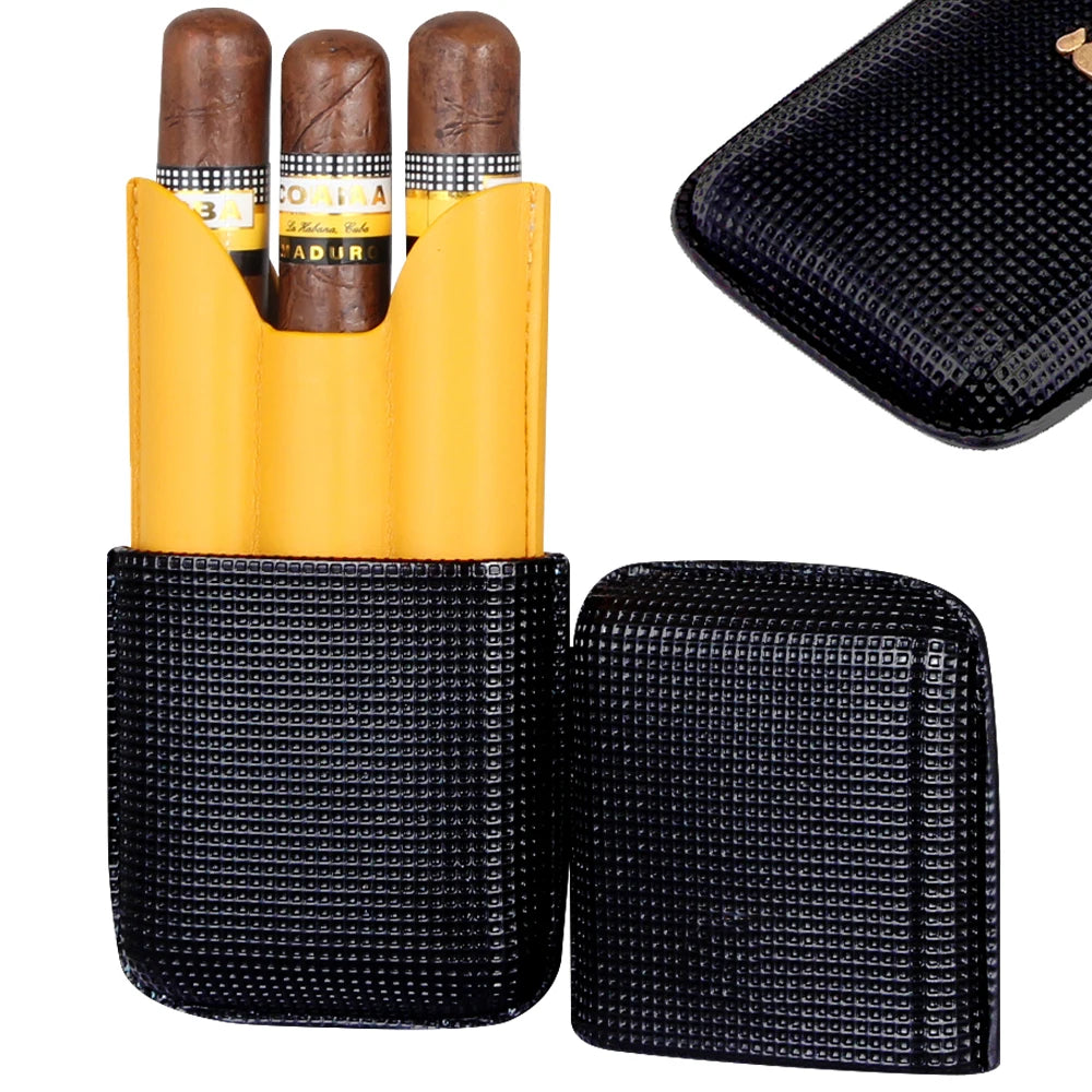 Travel Leather Mini-Cigar Humidor - Street Dreams USA