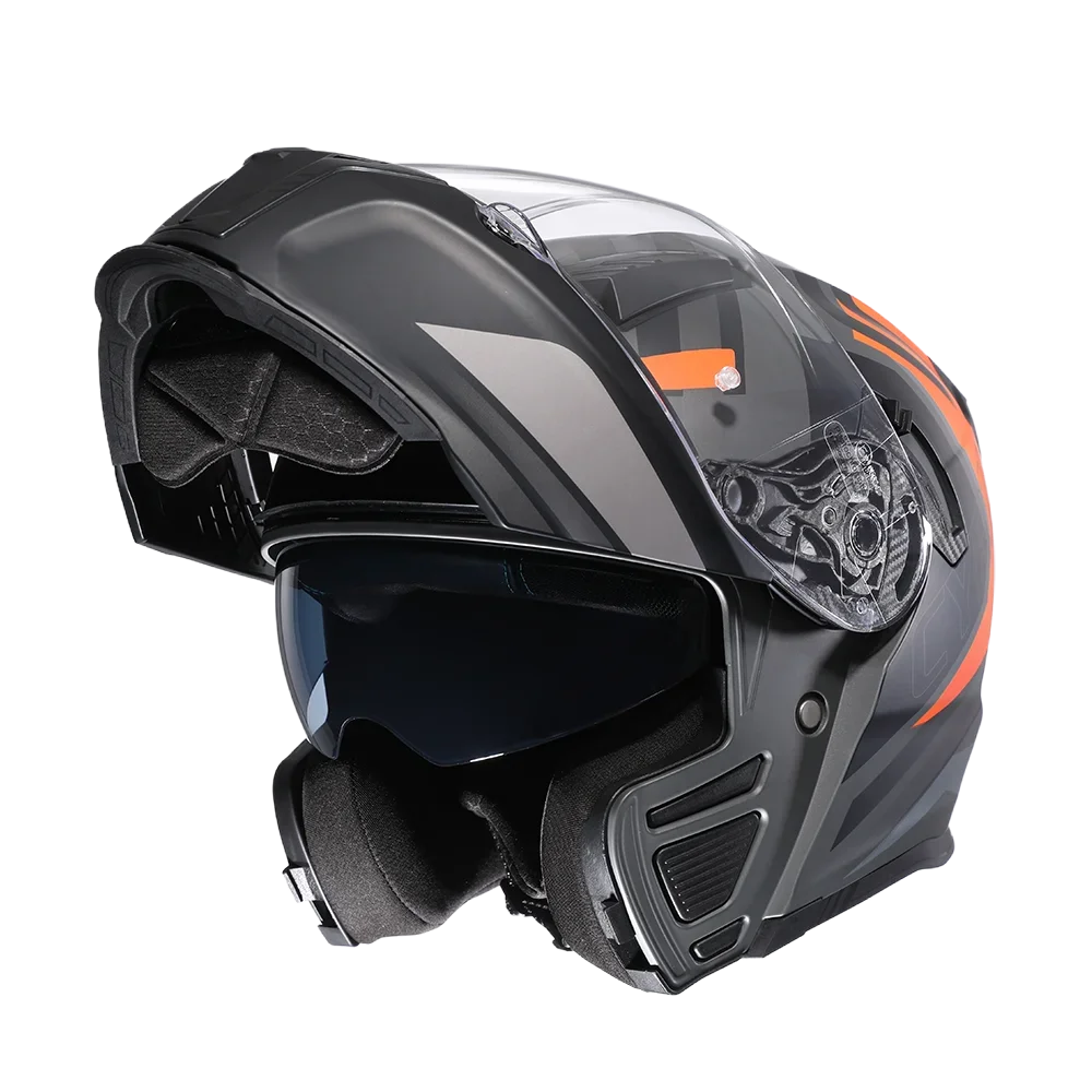 CYRIL Dual Visor Modular Flip-up Helmet - Bikers Safety Gear Online