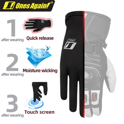 Unisex Moisture Wicking Glove Liner for Motorcycle Gloves - Street Dreams USA