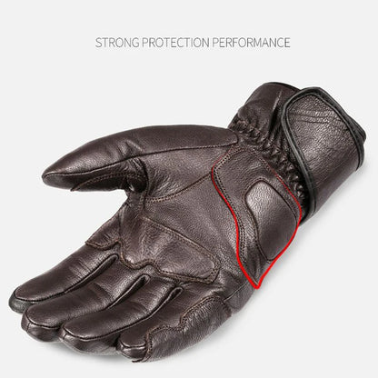 Unisex Leather Winter Motorcycle Gloves - Street Dreams USA