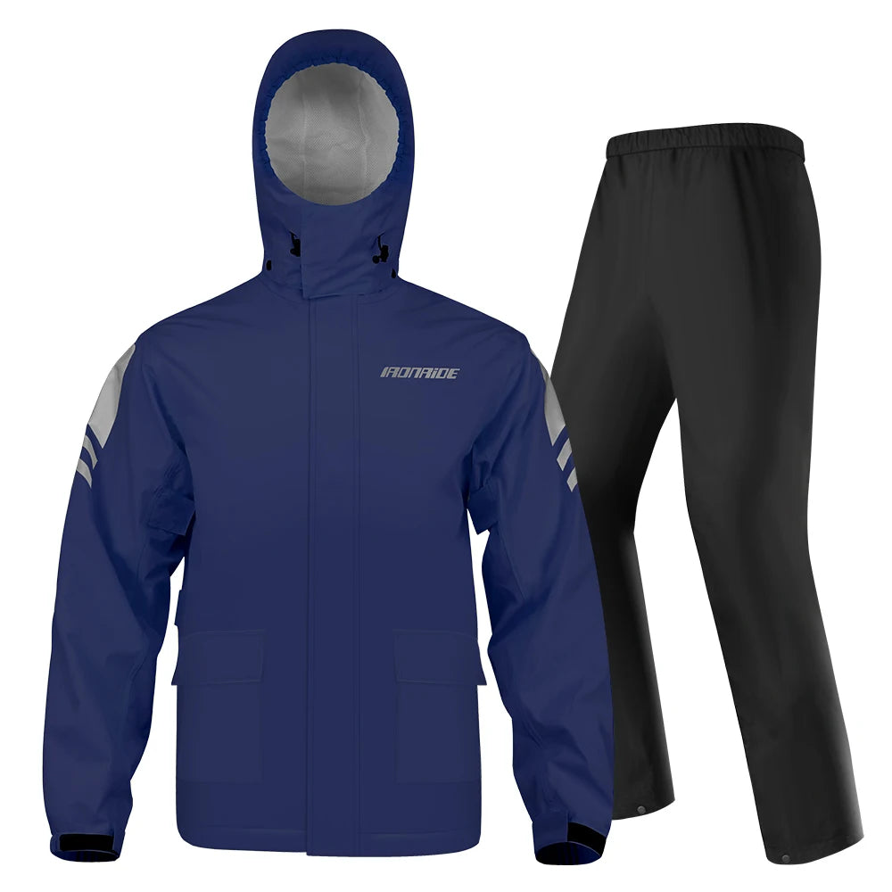 Men's Waterproof Motorcycle Rain Suit - Rain Coat and Pant Set Online