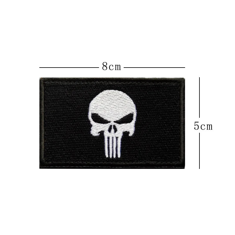 Punisher Logo Embroidered Patch - Bike Decoration Accessories Online