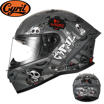 CYRIL F352 Full Face Motorcycle Helmet DOT ECE Approved - Street Dreams USA