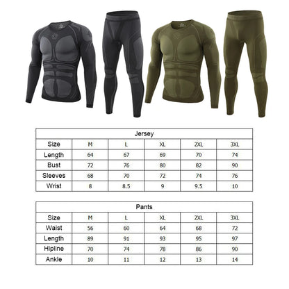 Breathable Motorcycle Thermal Underwear - Sports Top and Trouser Set