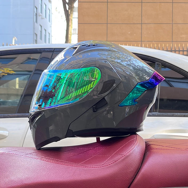 Modular Flip-up Full Face Helmet - Unisex Motorcycle Helmet Online