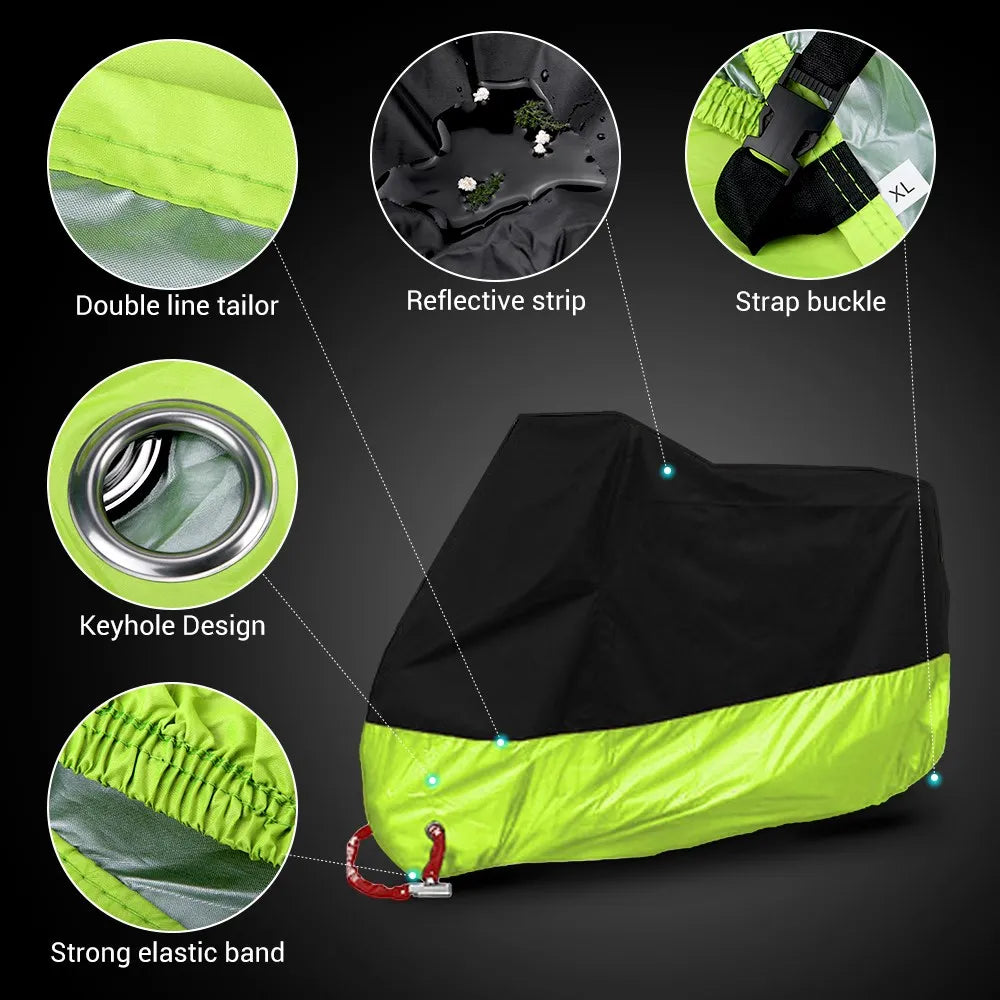 All Season Waterproof, Dustproof, & UV Protective Motorcycle Cover - Street Dreams USA