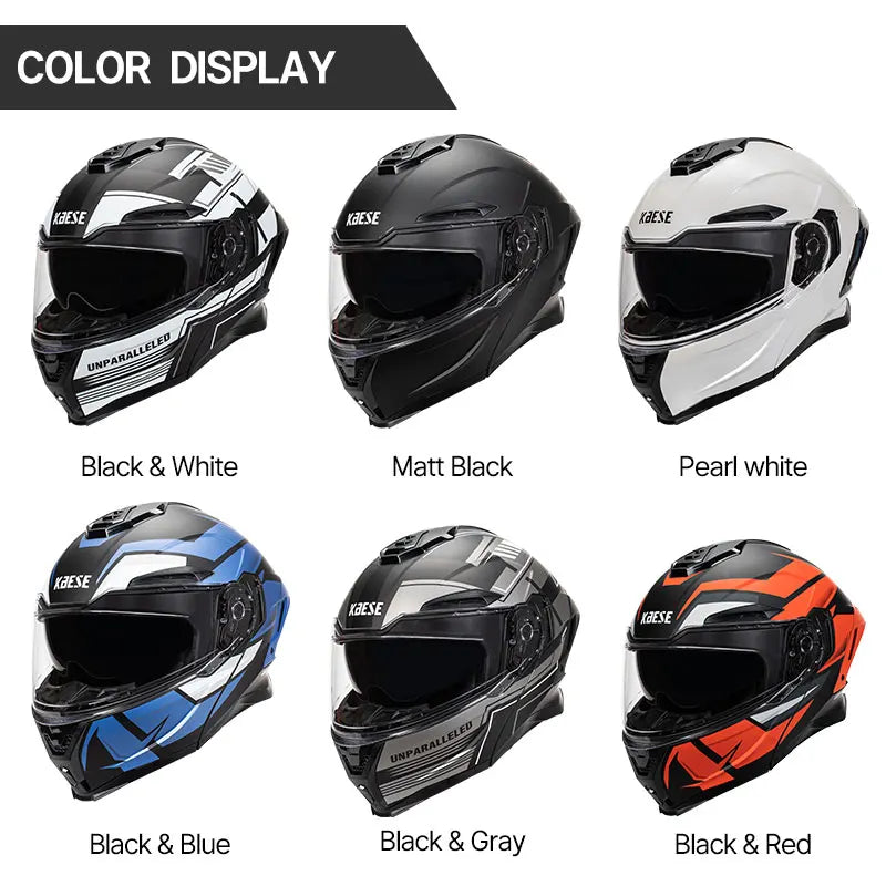 Unparalleled Full Face Modular Helmet DOT Approved - Street Dreams USA