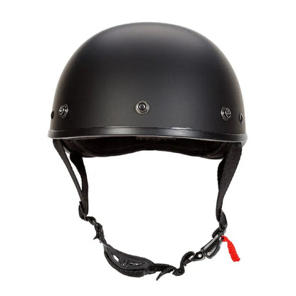 Half Face Motorcycle Helmet - Unisex Mat Black Helmet 2024