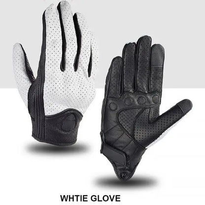 Goat Skin Leather Unisex Motorcycle Gloves - Bike Gears Online