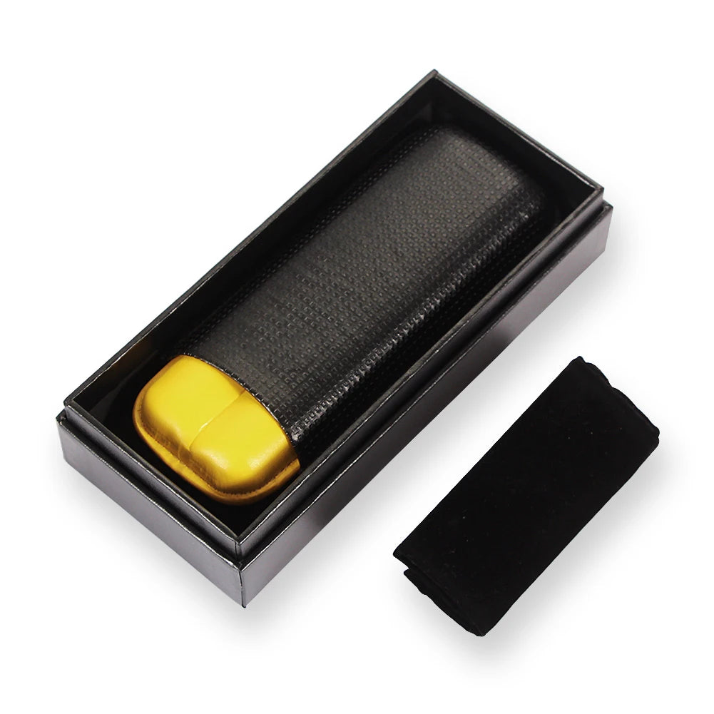 Travel Leather Mini-Cigar Humidor - Street Dreams USA