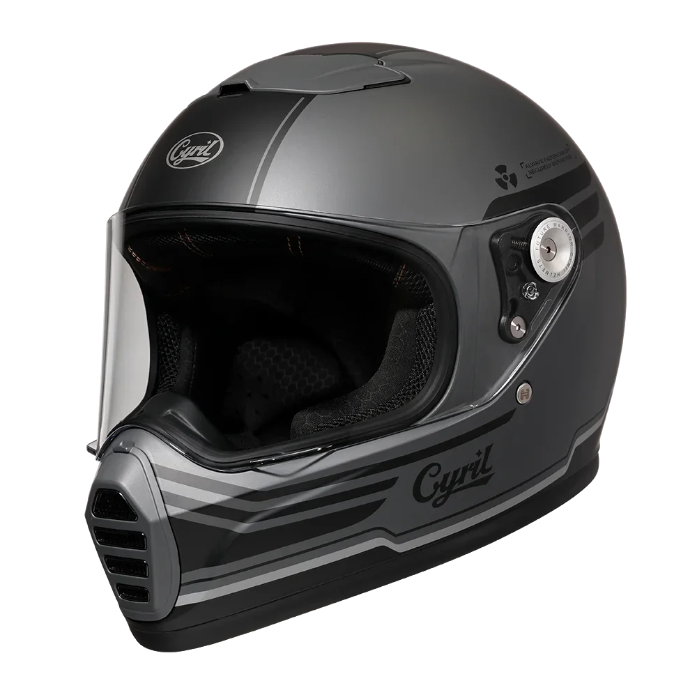 Cyril Unisex Full Face Motorcycle Helmet Lightweight Retro Style DOT Approved - Street Dreams USA