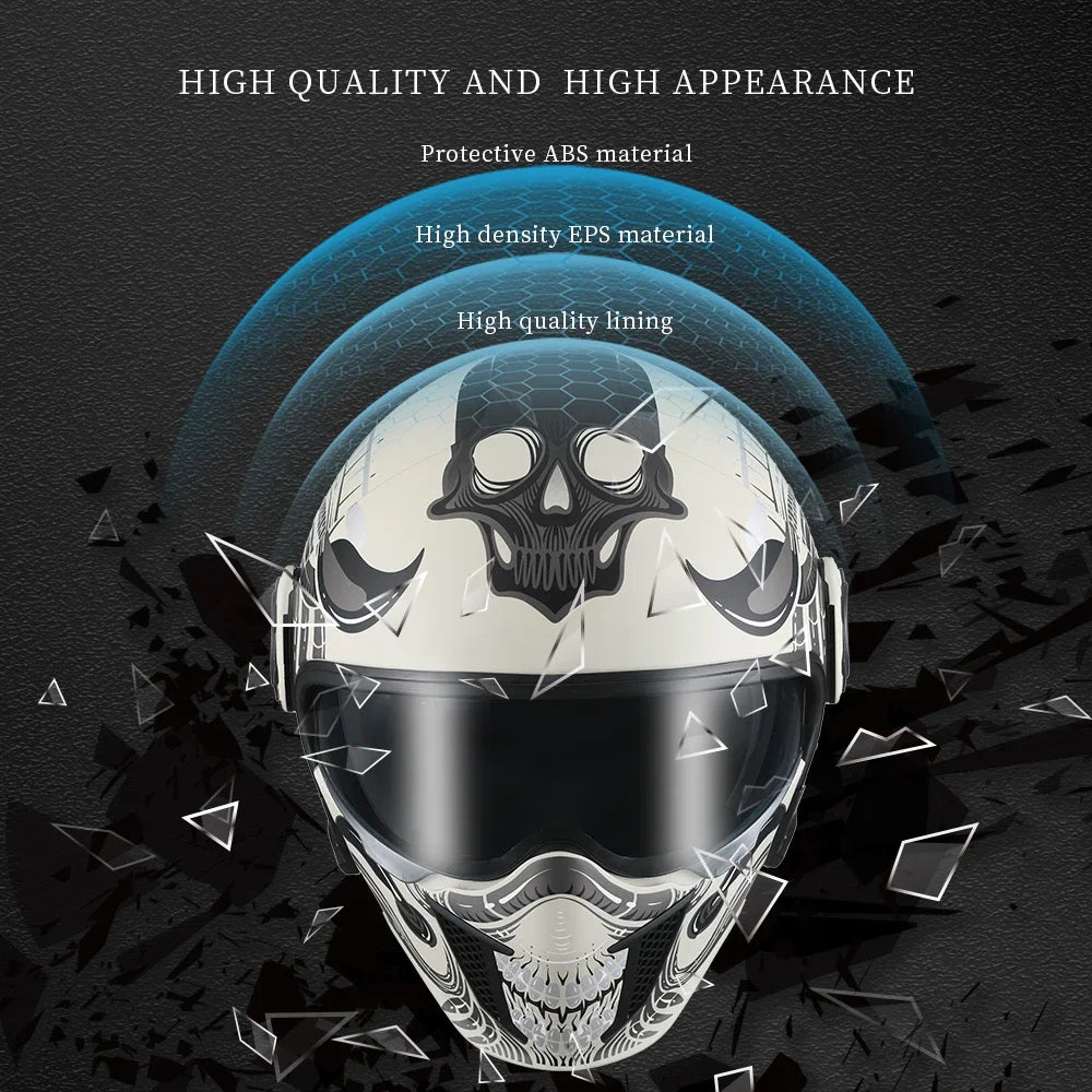 CYRIL Full Face Modular Double Lens Helmet - Bikers Safety Gear Online