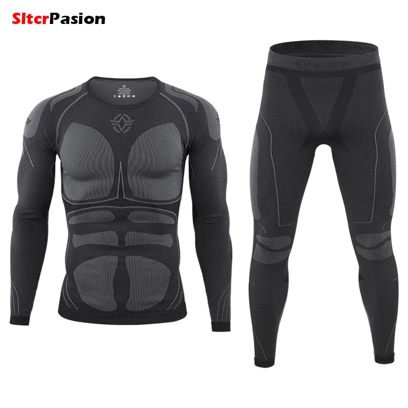 Breathable Motorcycle Thermal Underwear - Sports Top and Trouser Set