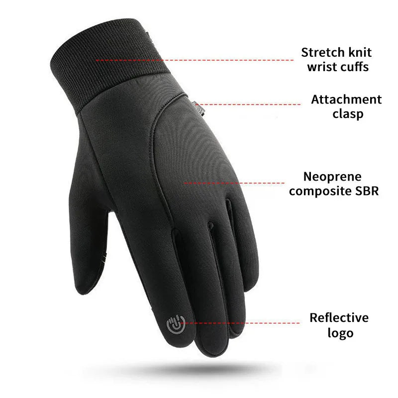 Heated Waterproof Winter Motorcycle Gloves for Women