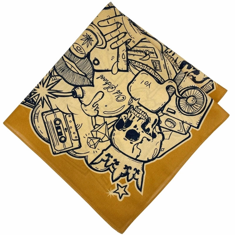 Skull Pattern Bandana - Street Dreams USA