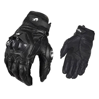 Genuine Leather Screen Touch Men's Motorcycle Gloves - Bike Gears 2024