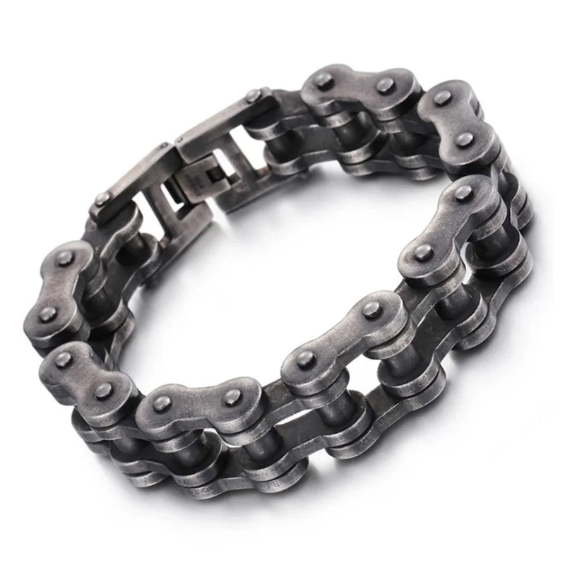 Heavy Retro Stainless Steel Link Bracelet - Street Dreams USA