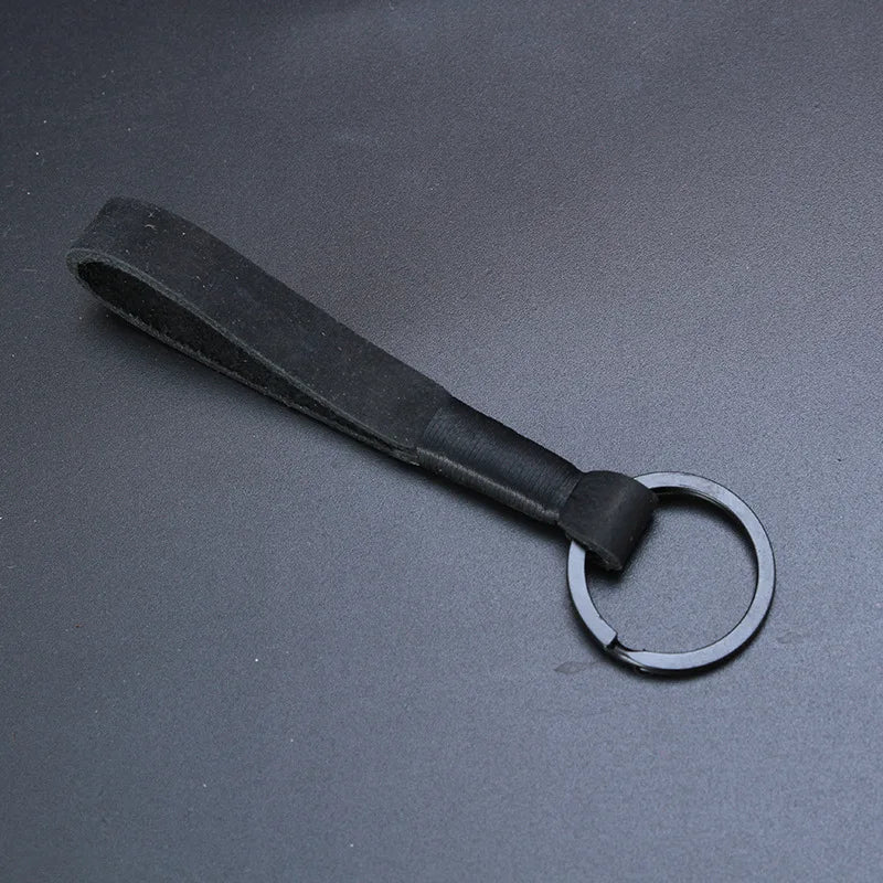 Handmade Leather Rope Keychain