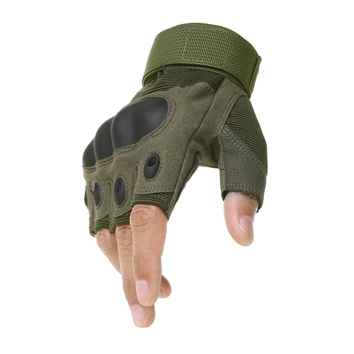 Half Finger Unisex Motorcycle Gloves - Outdoor Bike, Hunting Gloves