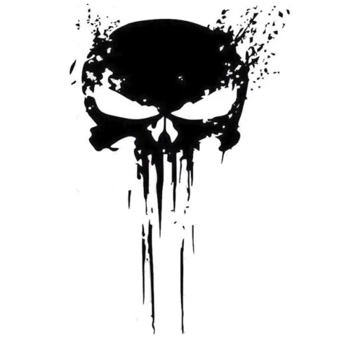 Car Punisher Skull Decal Sticker - Car Decoration Stickers 2024