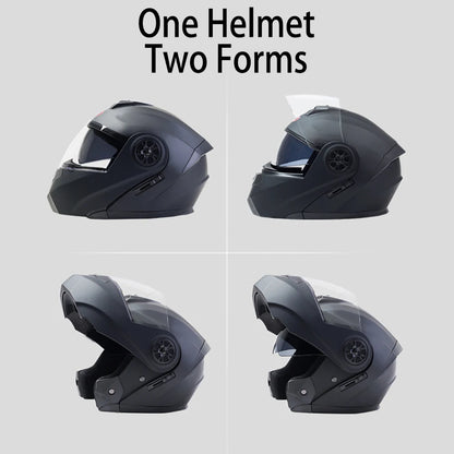 BLD Modular Double Visor Motorcycle Flip Up Full Face Helmet DOT Approved - Street Dreams USA