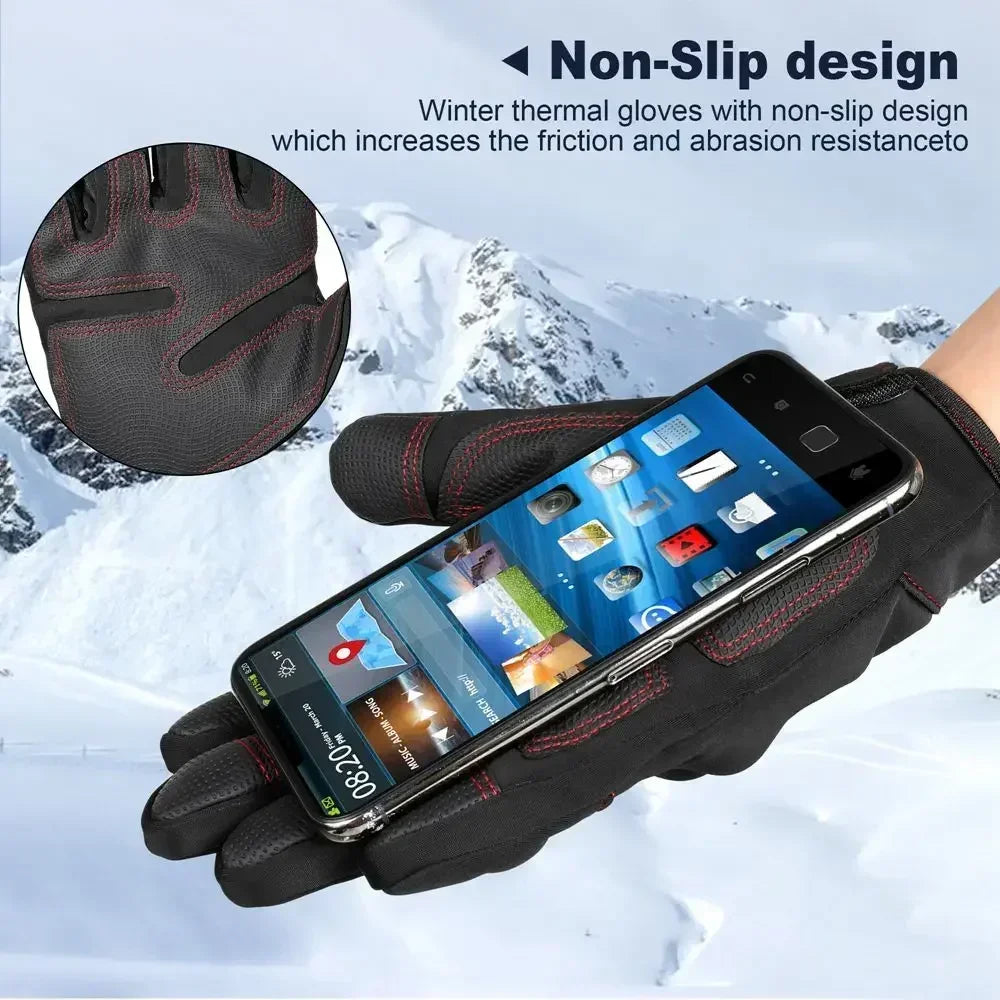 Thermal Windproof and Screen Touch Winter Motorcycle Gloves - Street Dreams USA