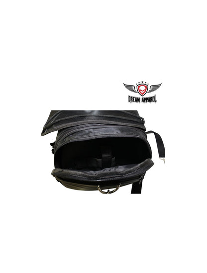 Black Textile Motorcycle Trunk Bag