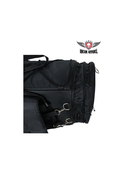 Black Textile Motorcycle Trunk Bag