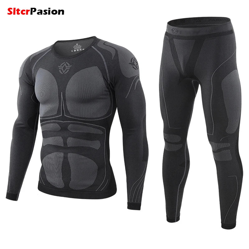 Breathable Motorcycle Thermal Underwear - Sports Top and Trouser Set