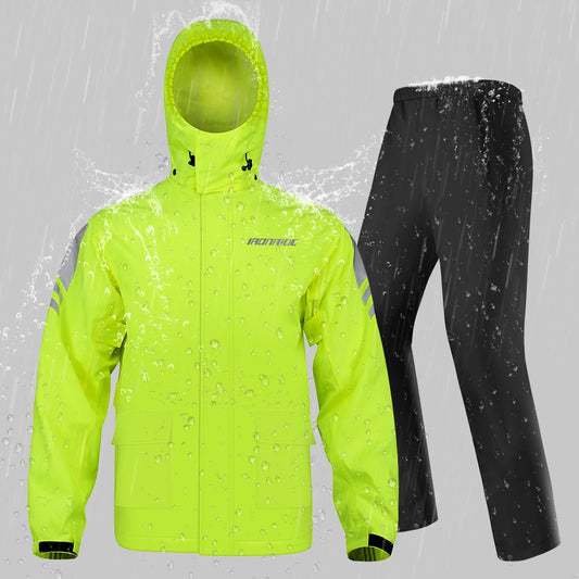 Men's Waterproof Motorcycle Rain Suit - Rain Coat and Pant Set Online