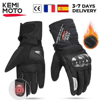 KEMI MOTO CE Unisex Winter Motorcycle Gloves with Carbon Fiber Protection - Street Dreams USA